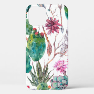 Exotische natuurlijke waterverf naadloos patroon Case-Mate iPhone case