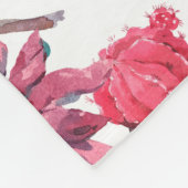 Exotische natuurlijke waterverf naadloos patroon fleece deken (Hoek)