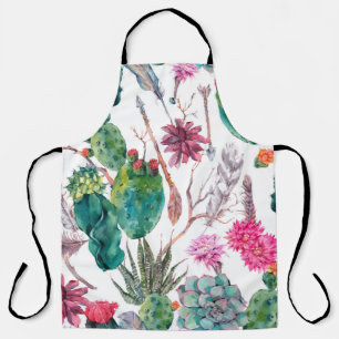 Exotische natuurlijke  waterverf naadloos patroon schort