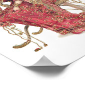 Exotische nieuwe kunstvrouw in  kostuum poster (Hoek)