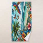 Exotische oase badhanddoek (Badhanddoek)