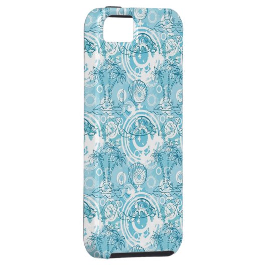 exotische oceaanpatroon Case-Mate iPhone case (Back/Rechts)