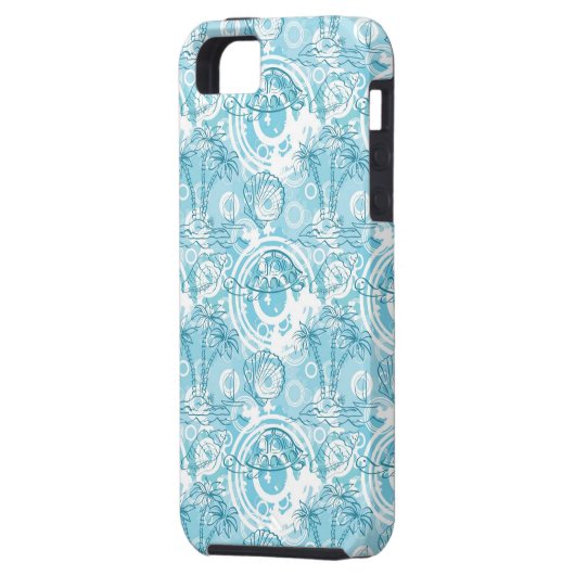 exotische oceaanpatroon Case-Mate iPhone case (Achterkant Links)