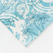 exotische oceaanpatroon fleece deken (Hoek)