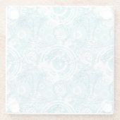 exotische oceaanpatroon glazen onderzetter (Achterkant)