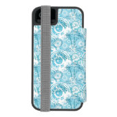 exotische oceaanpatroon incipio iPhone portemonnee hoesje (Agenda Achterkant)