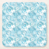 exotische oceaanpatroon kartonnen onderzetters (Voorkant)