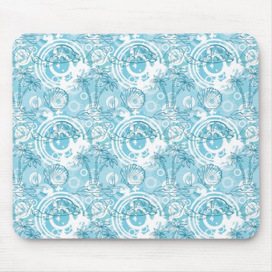 exotische oceaanpatroon muismat (Voorkant)