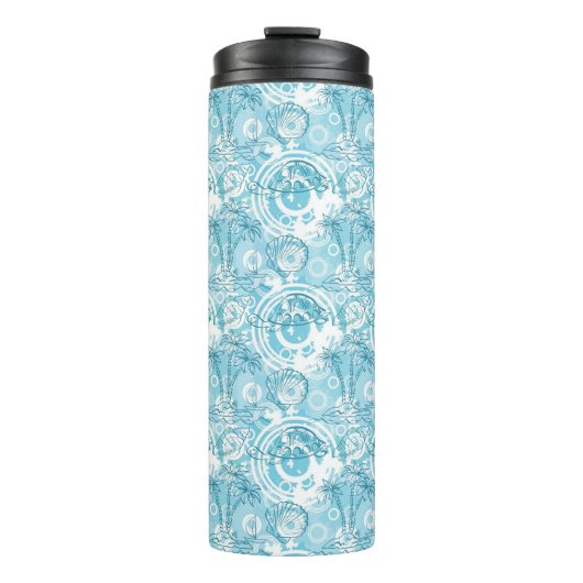 exotische oceaanpatroon thermosbeker (Voorkant)