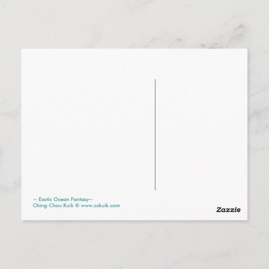 Exotische Ocean Fantasy - Briefkaart (Achterkant)