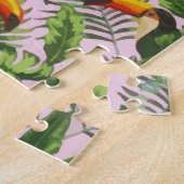 Exotische Oerwoud van tropische vogelpest Legpuzzel (Zijkant)