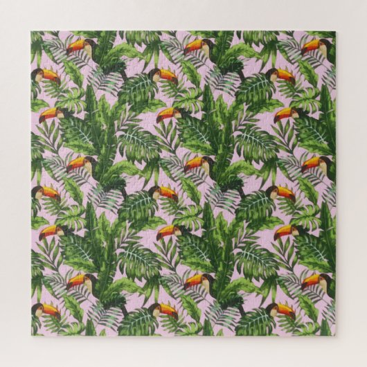 Exotische Oerwoud van tropische vogelpest Legpuzzel (Verticaal)