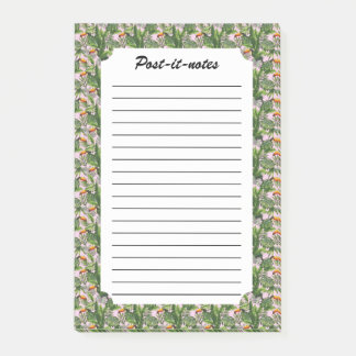 Exotische Oerwoud van tropische vogelpest Post-it® Notes
