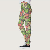 Exotische Oerwouden bladeren en olifanten 2 Leggings (Links)