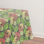 Exotische Oerwouden bladeren en olifanten 2 Tafelkleed (Voorbeeld)