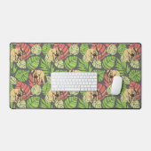 Exotische Oerwouden bladeren en olifanten Bureaumat (Keyboard & Muis)