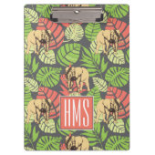 Exotische Oerwouden bladeren en olifanten | Monogr Klembord (Voorkant)