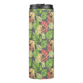 Exotische Oerwouden bladeren en olifanten | Monogr Thermosbeker (Achterkant)