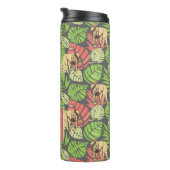 Exotische Oerwouden bladeren en olifanten | Monogr Thermosbeker (Geroteerd rechts)