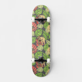 Exotische Oerwouden bladeren en olifanten Persoonlijk Skateboard (Voorkant)