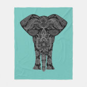 Exotische olifant Blanket Fleece Deken (Voorkant)