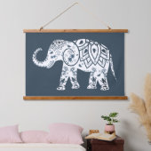 Exotische olifant hangend wandkleed (Slaapkamer)