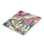 Exotische olifant Peacock  Tegeltje (Zijkant)
