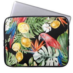 Exotische ontsnapping: Waterverf paradijs Laptop Sleeve