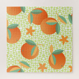Exotische Oranje vruchten: tropisch . Legpuzzel