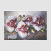 Exotische Orchidee Kunst Decoupage Tissuepapier (Voorkant)