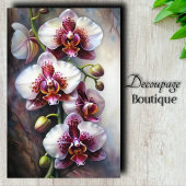 Exotische Orchidee Kunst Decoupage Tissuepapier