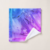 Exotische Paarse marmer Bad Handdoek (Wasdoekje)