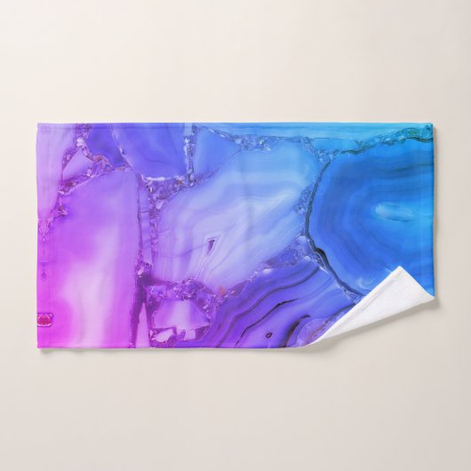 Exotische Paarse marmer Bad Handdoek (Handdoek)