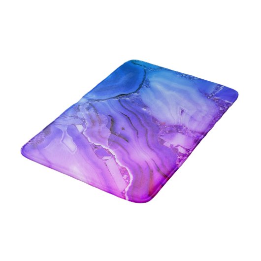 Exotische Paarse marmer Badmat (Gekanteld)