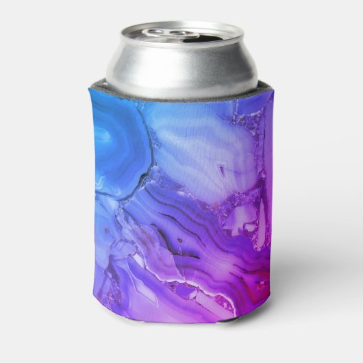 Exotische Paarse marmer Blikjeskoeler (Blikje Achterkant)