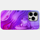 Exotische Paarse marmer Case-Mate iPhone Case (Achterkant (horizontaal))