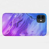 Exotische Paarse marmer Case-Mate iPhone Case (Achterkant (horizontaal))