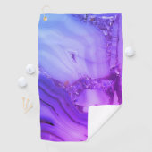 Exotische Paarse marmer Golfhanddoek (Insitu)