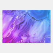 Exotische Paarse marmer Inpakpapier Vel (Voorkant)