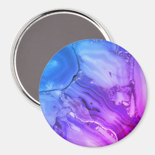 Exotische Paarse marmer Magneet (Voorkant / Achterkant)