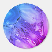 Exotische Paarse marmer Magneet (Voorkant)