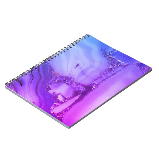 Exotische Paarse marmer Notitieboek (Linkerzijde)