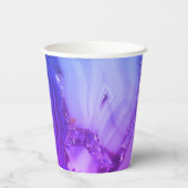 Exotische Paarse marmer Papieren Bekers (Achterkant)