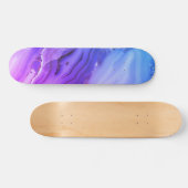 Exotische Paarse marmer Persoonlijk Skateboard (Horizontaal)