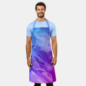 Exotische Paarse marmer Schort (Gedragen)