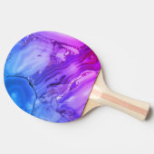Exotische Paarse marmer Tafeltennisbatje (Zijkant)