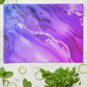 Exotische Paarse marmer Theedoek (Gevouwen)