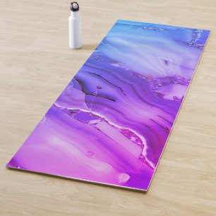 Exotische Paarse marmer Yogamat