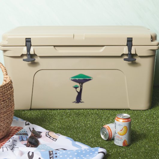 Exotische paddenstoel sticker (Koeler)