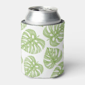 Exotische palmbladeren  blikjeskoeler (Blikje Voorkant)